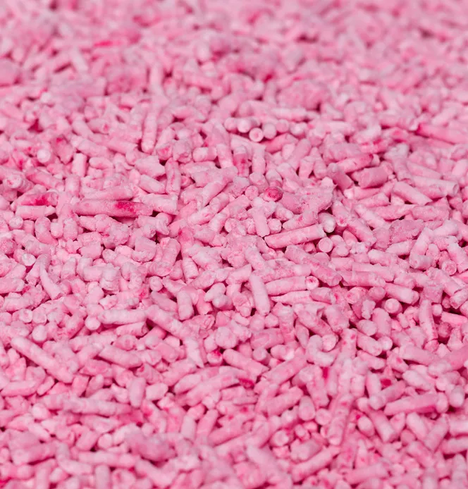 Granulate from the chemical industry after pelleting