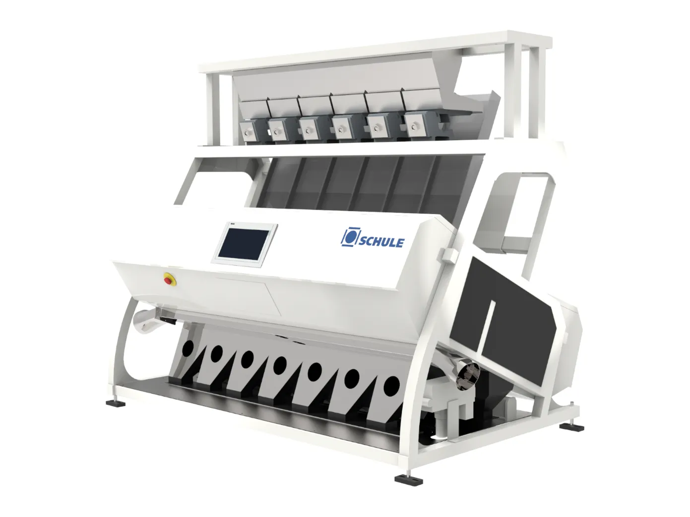 Schule colour sorter for optical separation of grain by colour