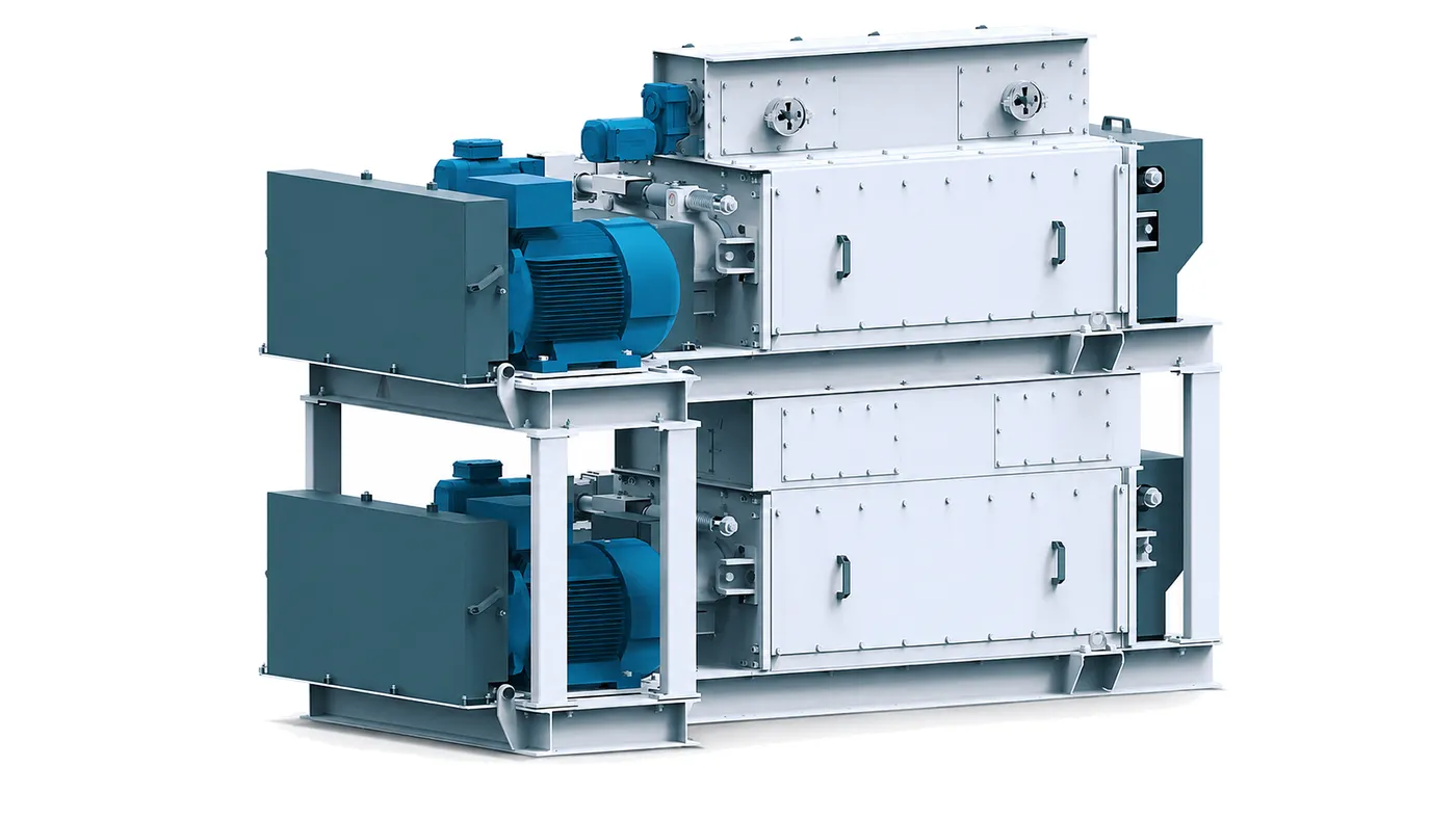 Kahl roller mill in a two-stage design, with a separate drive per stage